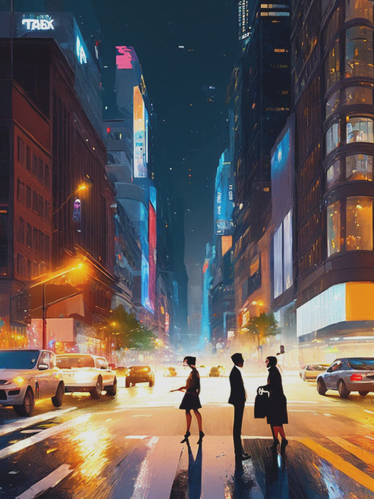 05217-302575032-2 people standing at an intersection in a busy city, they looking at each other, Pascal Campion style.png